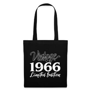 Vintage 1966 Limited Edition Anniversaire Cadeau - Sac en tissu - noir - Devant