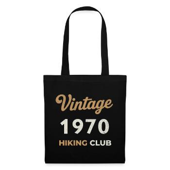 Vintage 1970 – Sailing Club Retro Birth Year - Tote Bag - black - Front