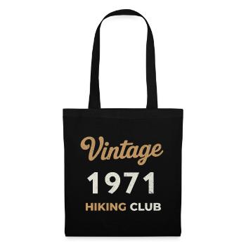 Millésime 1971 – Année de naissance rétro du Yachting Club - Sac en tissu - noir - Devant