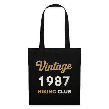 Millésime 1987 – Année de naissance rétro du Yachting Club - Sac en tissu - noir - Devant