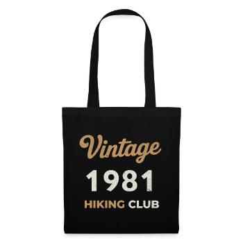 Vintage 1981 – Sailing Club Retro Birth Year - Tote Bag - black - Front
