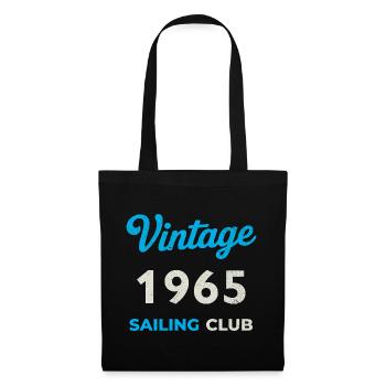 Vintage 1965 – Sailing Club Retro Birth Year - Tote Bag - black - Front