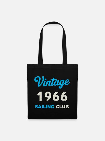 Millésime 1966 – Année de naissance rétro du Yachting Club - Sac en tissu - noir
