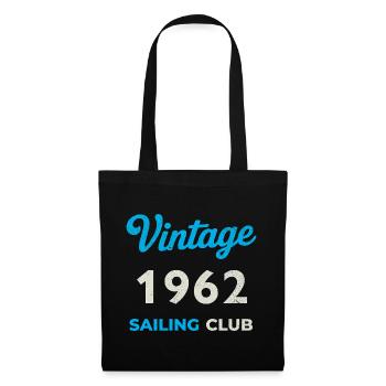Vintage 1962 – Sailing Club Retro Birth Year - Tote Bag - black - Front