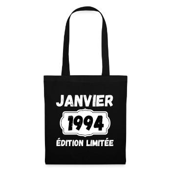Januar 1994 Limited Edition Jubiläum - Stoffbeutel - Schwarz - Vorne