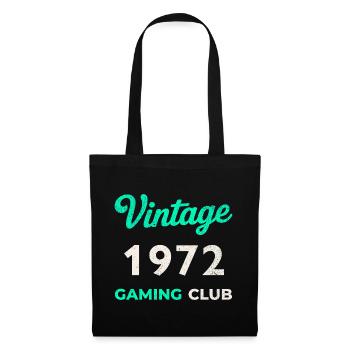 Vintage 1972 – Gaming Club Retro Geburtsjahr_ - Tote Bag - black - Front