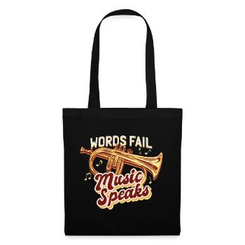 Musique du Bugle - Sac en tissu - noir - Devant