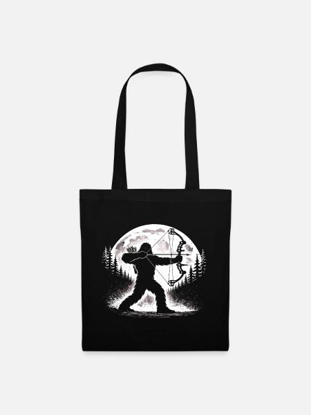 Bigfoot Bogenschießen - Stoffbeutel - Schwarz