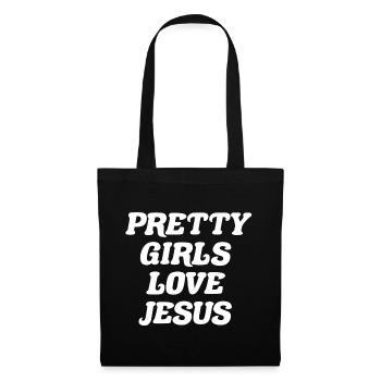 Pretty Girls Love Jesus - Tote Bag - black - Front