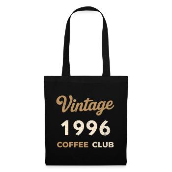 Vintage 1996 – Coffee Club Retro Birth Year - Tote Bag - black - Front