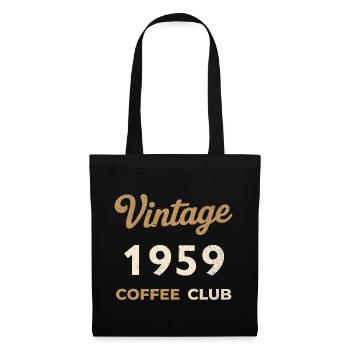 Vintage 1959 – Coffee Club Retro Birth Year - Tote Bag - black - Front