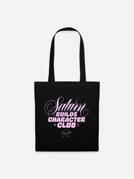 Saturn Charakterclub Print - Stoffbeutel - Schwarz