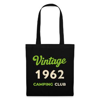 Vintage 1962 – Camping Club Retro Birth Year - Tote Bag - black - Front