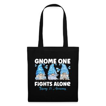 Gnome One se bat seul Trisonomie bleu clair 18 - Sac en tissu - noir - Devant
