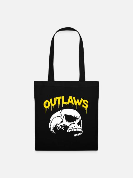 Outlaws Skulls Drip Graphic - Stoffbeutel - Schwarz