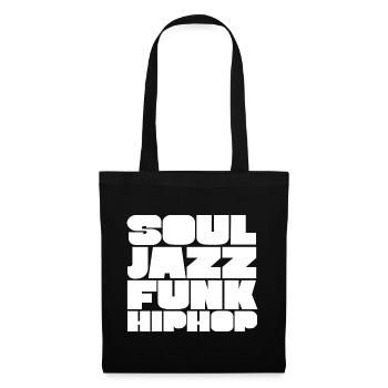 Soul Jazz Funk HipHop Typeface - Tote Bag - black - Front