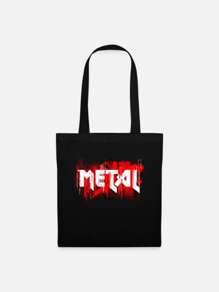 metal - Stoffbeutel - Schwarz