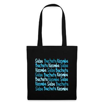 Salsa Bachata Kizomba chemise bleue - Mambo de New York - Sac en tissu - noir - Devant