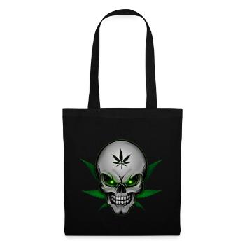 Hemp Skullhead 003 AllroundDesigns - Tote Bag - black - Front