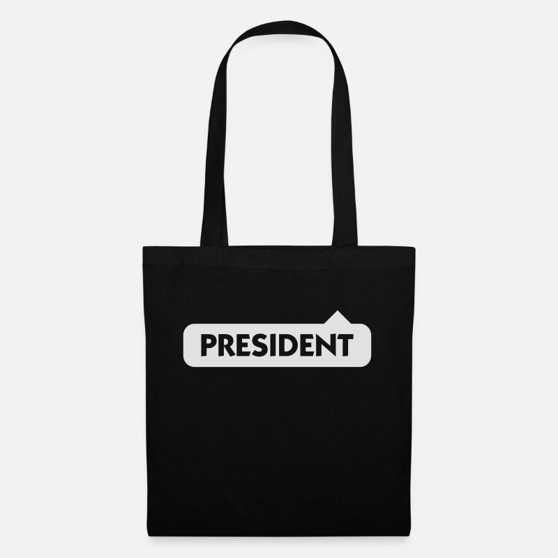 Präsident - Stoffbeutel - Schwarz