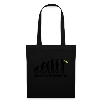 evolution_saxophon_b_2c - Sac en tissu - noir - Devant