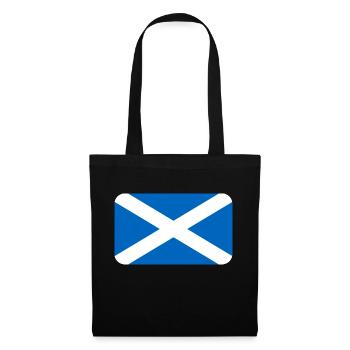 SCOTLAND FLAG round corner 400 dpi - Sac en tissu - noir - Devant