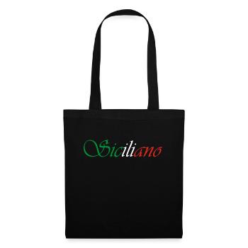 Siciliano - Sac en tissu - noir - Devant