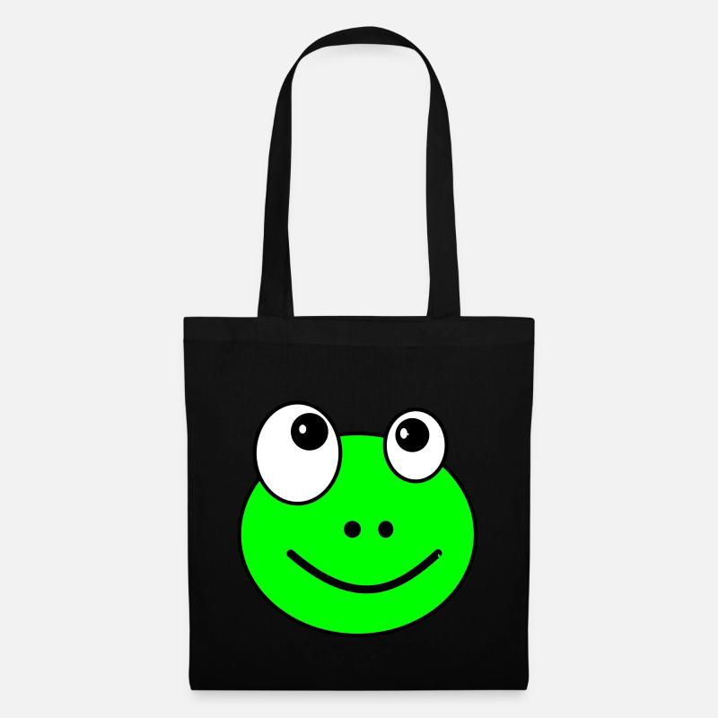 Frosch - Stoffbeutel - Schwarz