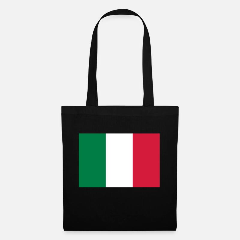 Italien - Stoffbeutel - Schwarz