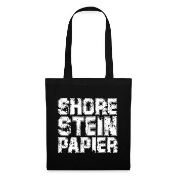 Papier de rive - Sac en tissu - noir - Devant