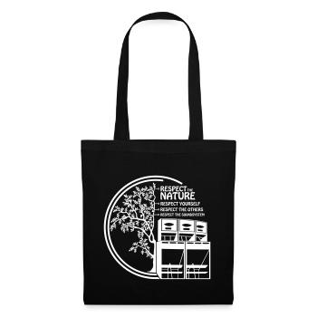 respect the nature yourself others soundsystem - Stoffbeutel - Schwarz - Vorne