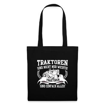 TRACTEUR - Sac en tissu - noir - Devant
