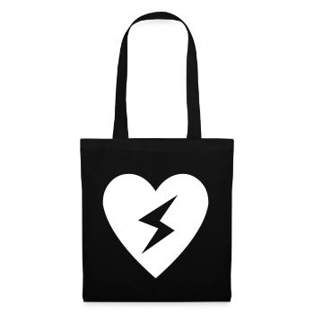 Heart flash - Tote Bag - black - Front