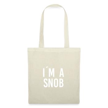 I am a Snob - Tote Bag - nature - Front