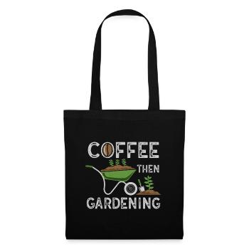 Coffee flowers herbs garden plants gardening - Tote Bag - black - Front