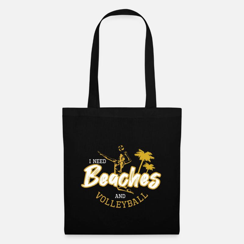 beach-volley - Sac en tissu - noir