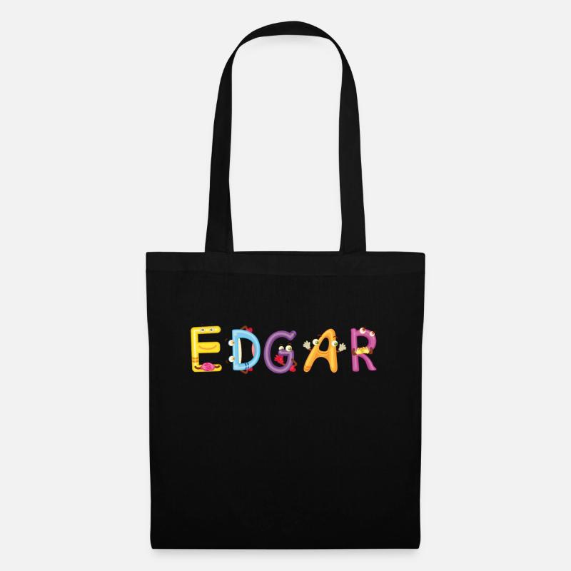Edgar - Stoffbeutel - Schwarz