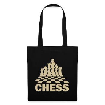 play chess player - Tote Bag - black - Front