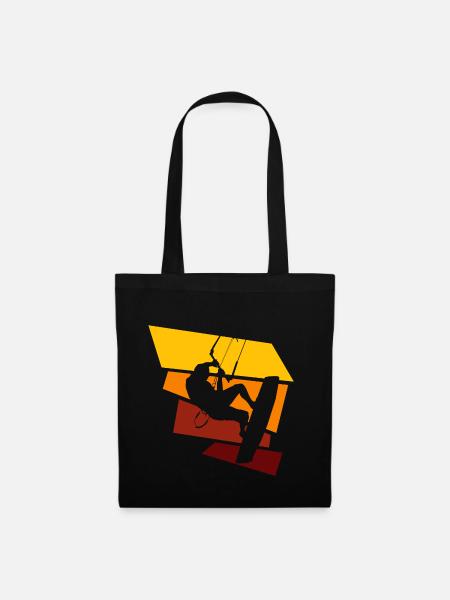 kitesurfing - Stoffbeutel - Schwarz