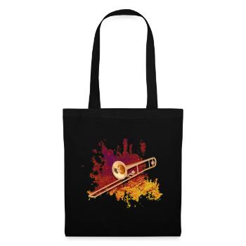 Trombone - Sac en tissu - noir - Devant