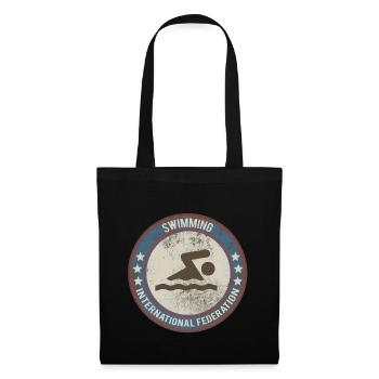 nager - Sac en tissu - noir - Devant