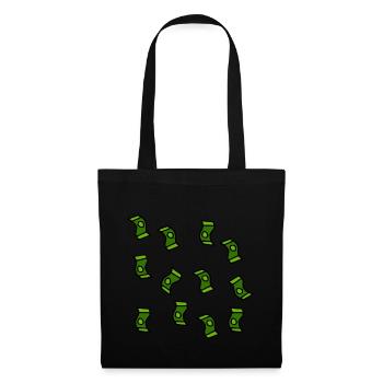 Rain of money banknotes gift - Tote Bag - black - Front