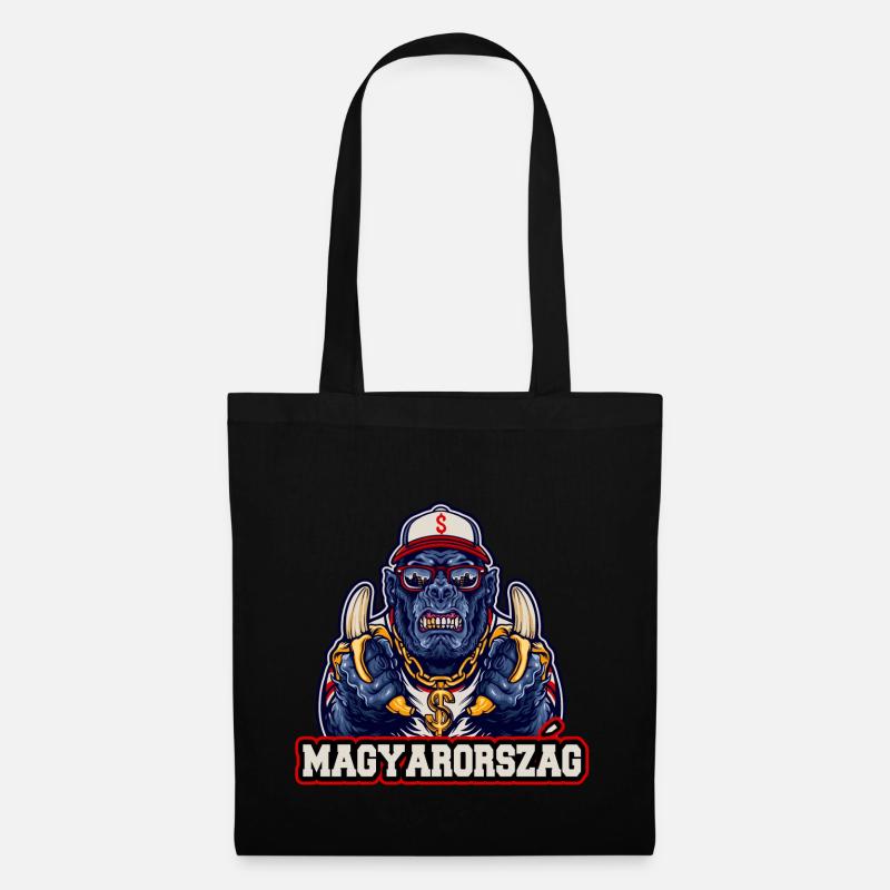 Magyarorszag - Stoffbeutel - Schwarz