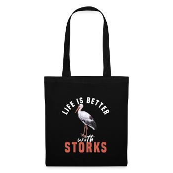 stork - Tote Bag - black - Front