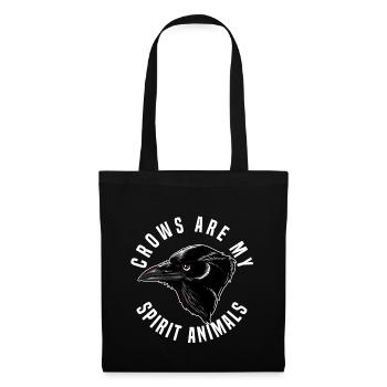 corbeau - Sac en tissu - noir - Devant