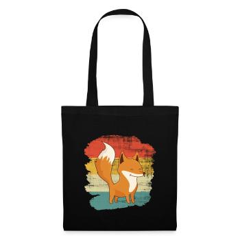 Renard - Sac en tissu - noir - Devant