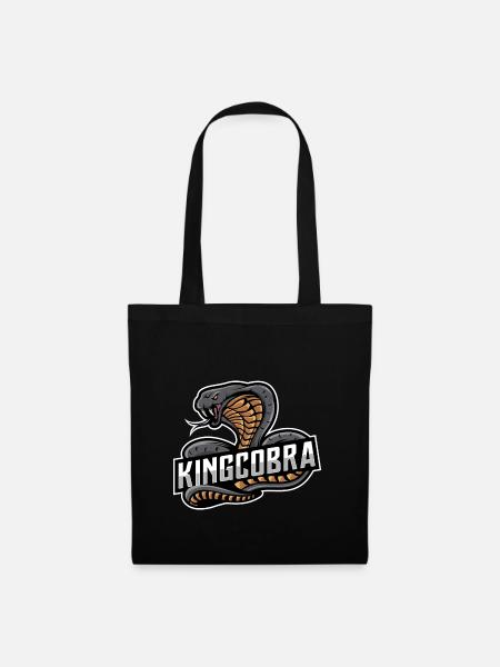 König Kobra - Stoffbeutel - Schwarz