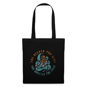 Plongée plongée - Sac en tissu - noir - Devant