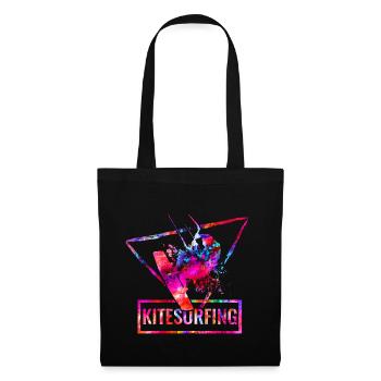 Kite surf - Sac en tissu - noir - Devant