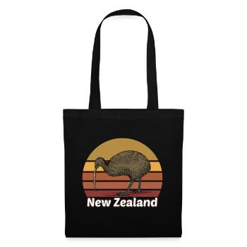 Nouvelle-Zélande - Sac en tissu - noir - Devant